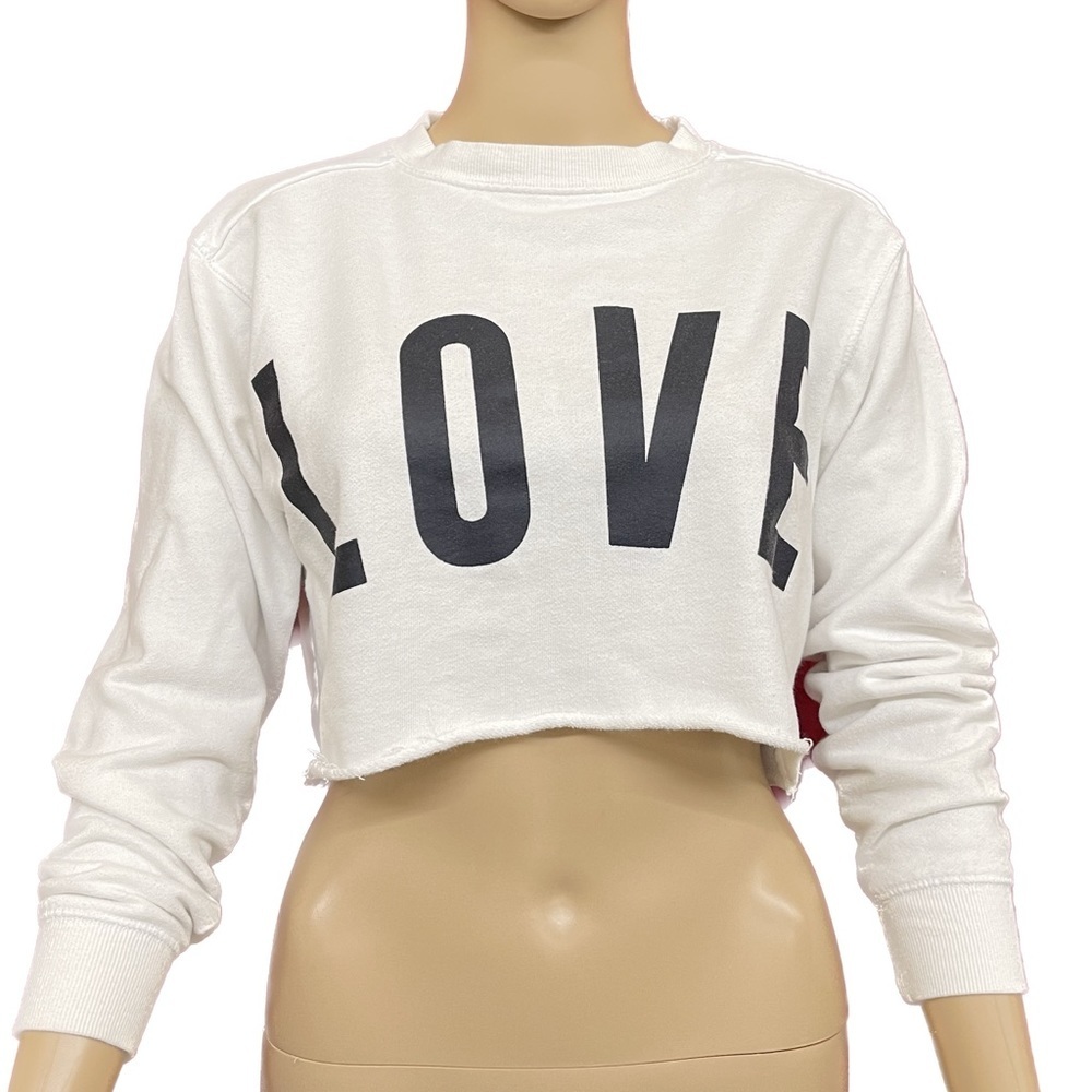 Reflex Love Cropped Sweatshirt Size Small
